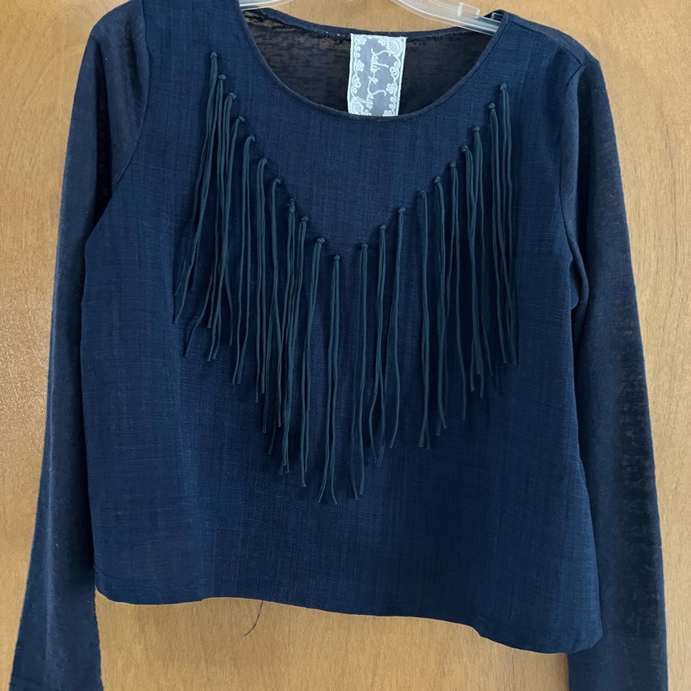 Fringe cropped top